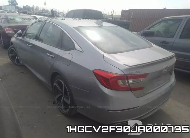 1HGCV2F30JA000735 фото 4