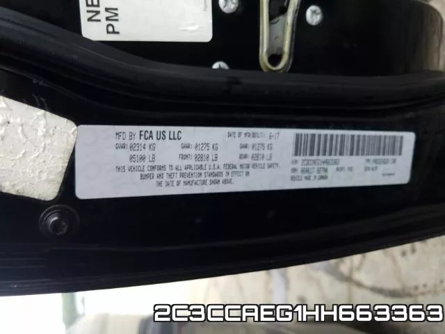 2C3CCAEG1HH663363 фото 2
