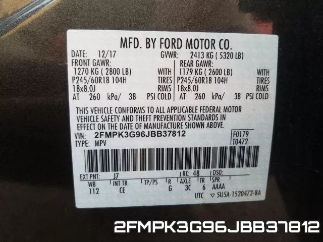 2FMPK3G96JBB37812 фото 2