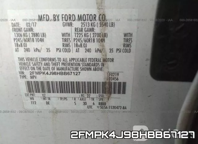 2FMPK4J98HBB67127 фото 10
