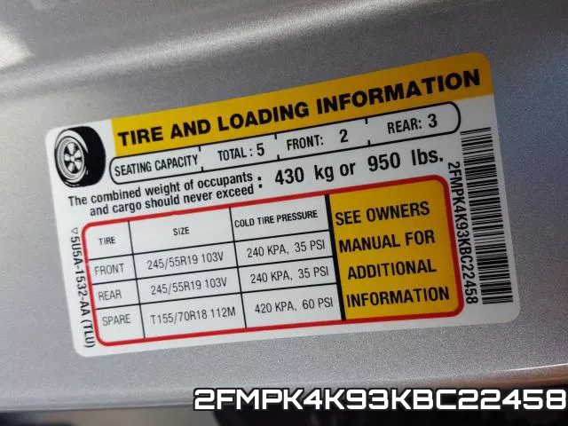 2FMPK4K93KBC22458 фото 2