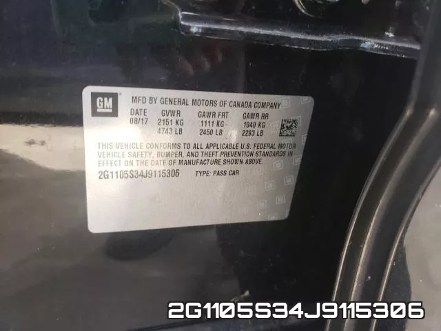 2G1105S34J9115306 фото 2