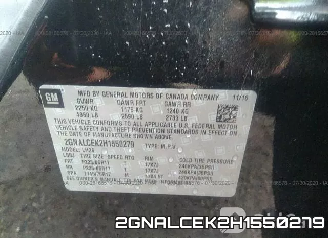 2GNALCEK2H1550279 фото 10