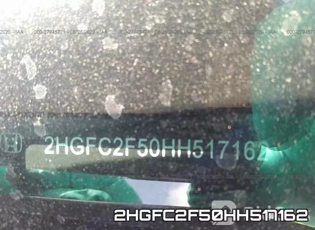 2HGFC2F50HH517162 фото 10