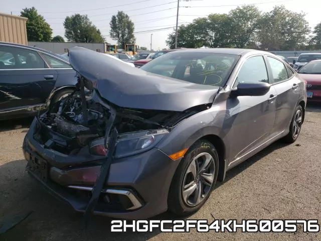 2HGFC2F64KH600576 фото 3