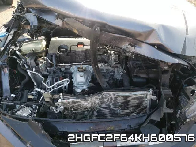 2HGFC2F64KH600576 фото 8