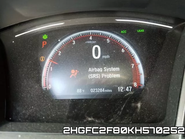 2HGFC2F80KH570252 фото 9