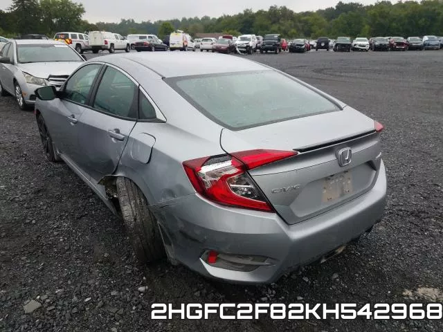 2HGFC2F82KH542968 фото 4