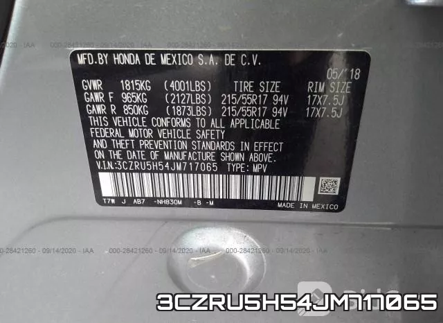 3CZRU5H54JM717065 фото 9