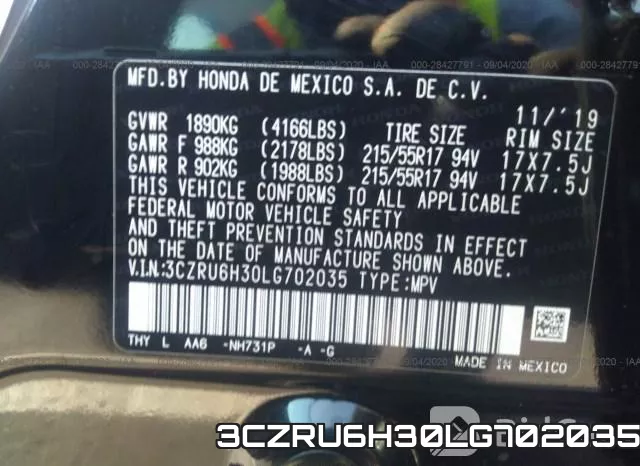 3CZRU6H30LG702035 фото 10