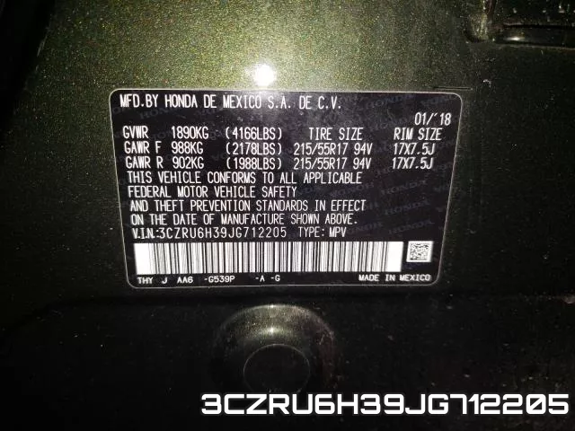 3CZRU6H39JG712205 фото 2