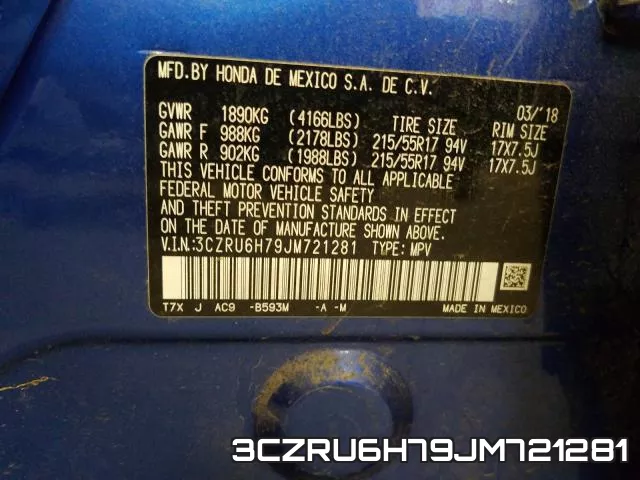 3CZRU6H79JM721281 фото 2