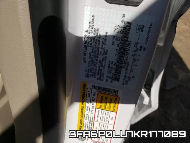 3FA6P0LU7KR177089 фото 2