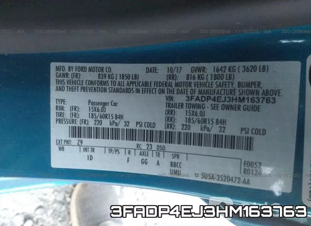 3FADP4EJ3HM163763 фото 10