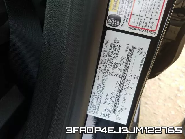 3FADP4EJ3JM122765 фото 2