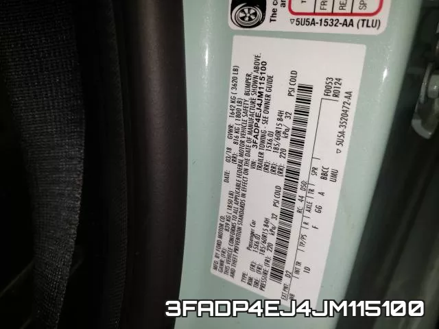 3FADP4EJ4JM115100 фото 2