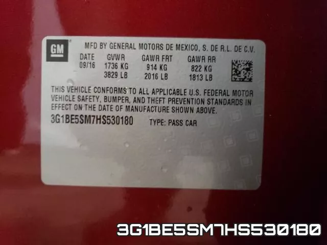 3G1BE5SM7HS530180 фото 2