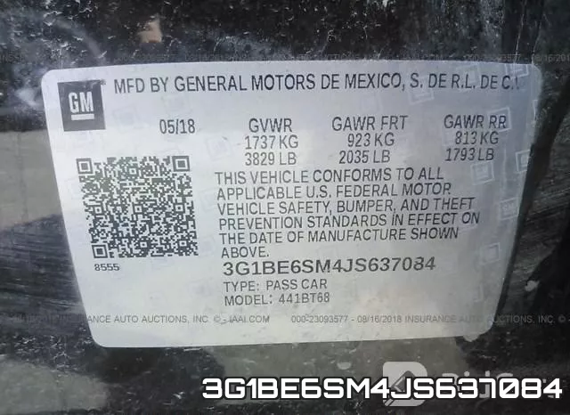 3G1BE6SM4JS637084 фото 10