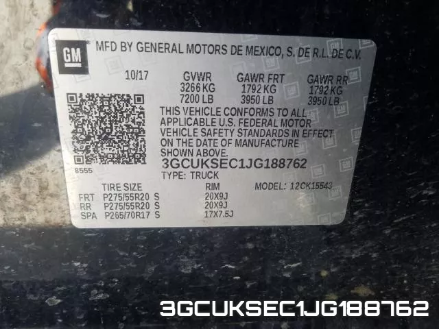 3GCUKSEC1JG188762 фото 2