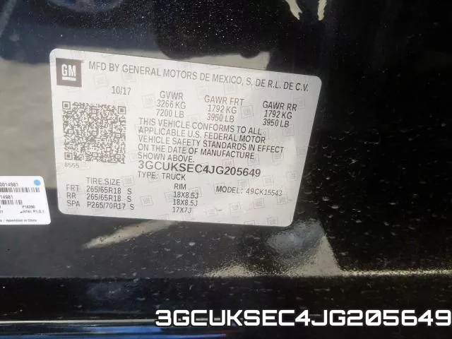 3GCUKSEC4JG205649 фото 2