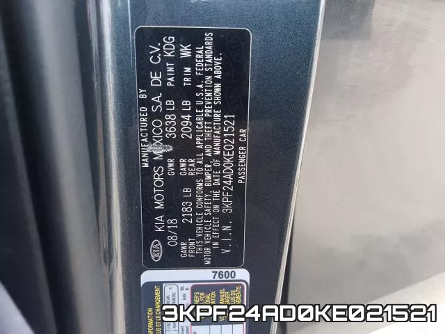 3KPF24AD0KE021521 фото 2