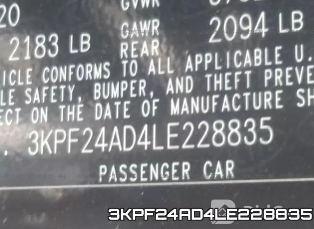 3KPF24AD4LE228835 фото 10
