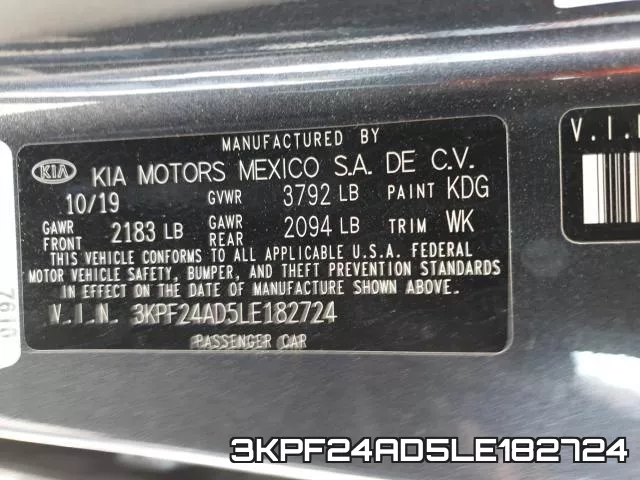 3KPF24AD5LE182724 фото 2