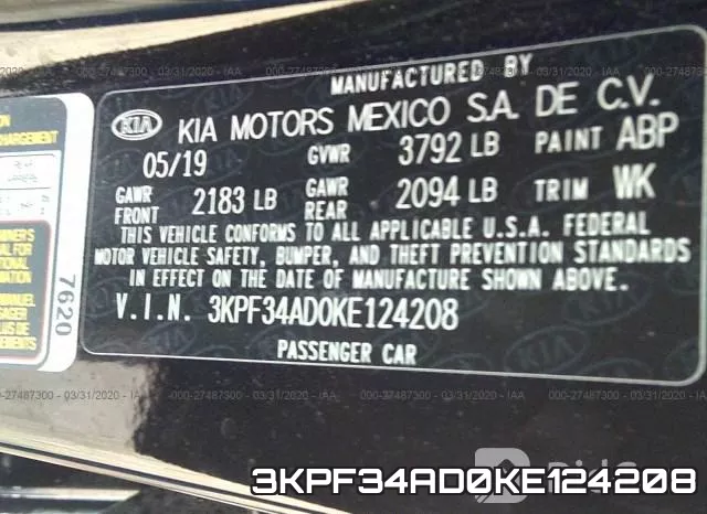 3KPF34AD0KE124208 фото 10