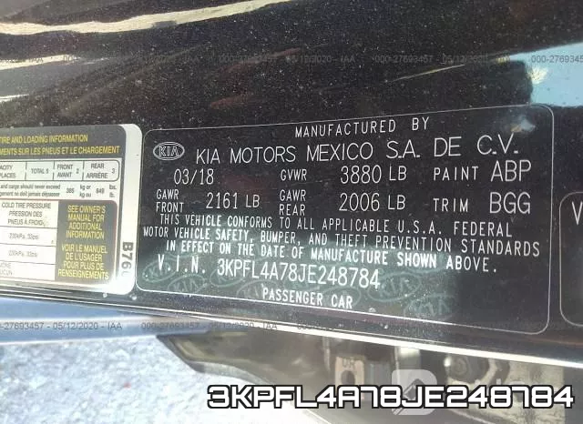 3KPFL4A78JE248784 фото 8