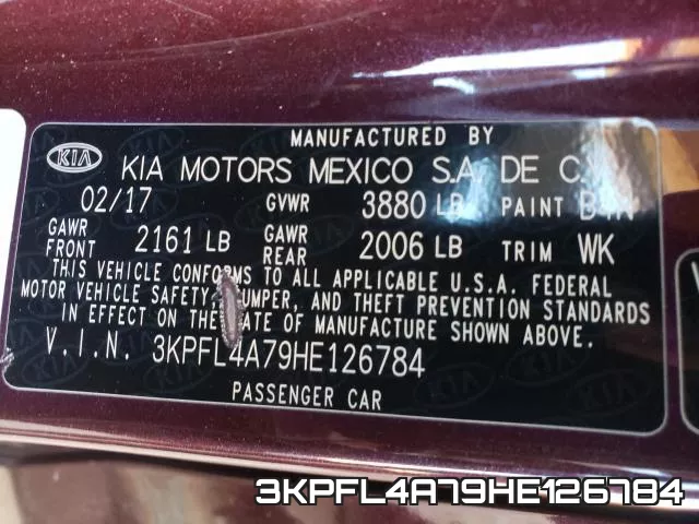 3KPFL4A79HE126784 фото 2