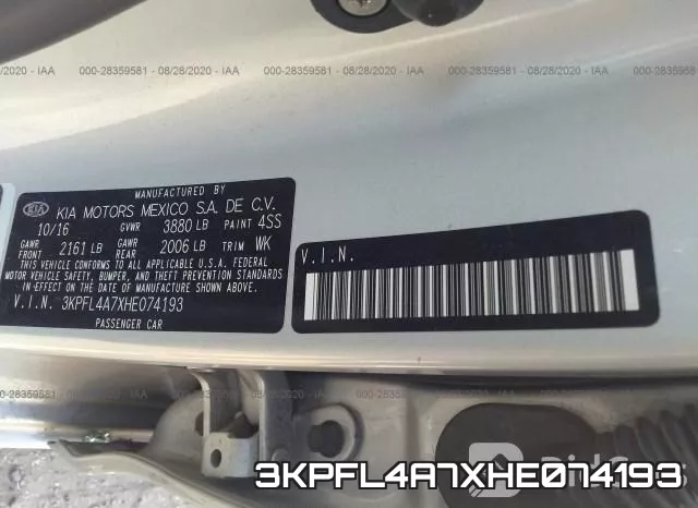 3KPFL4A7XHE074193 фото 9