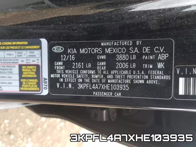 3KPFL4A7XHE103935 фото 2