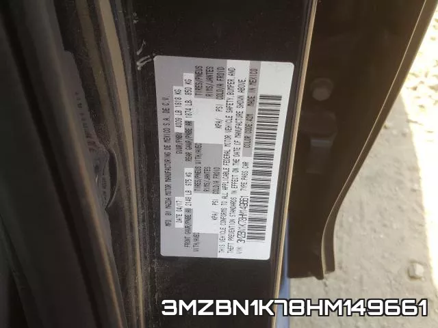 3MZBN1K78HM149661 фото 2