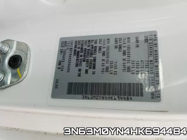 3N63M0YN4HK694484 фото 2