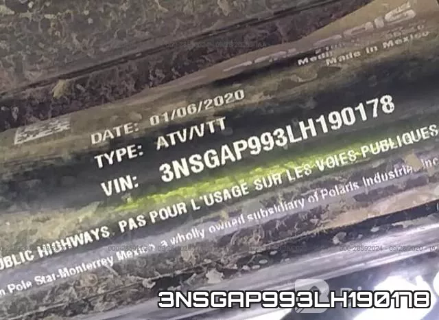 3NSGAP993LH190178 фото 2