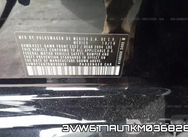 3VW6T7AU7KM036826 фото 10