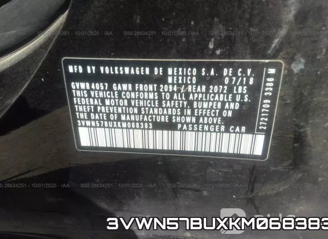 3VWN57BUXKM068383 фото 10