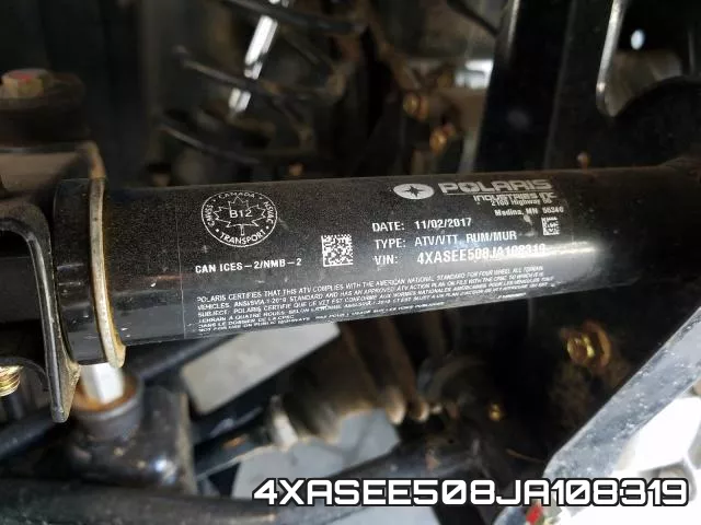 4XASEE508JA108319 фото 2