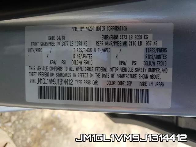 JM1GL1VM9J1314412 фото 2