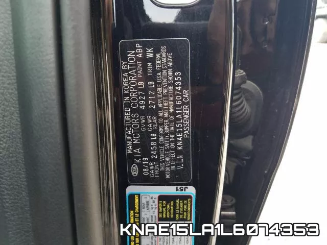 KNAE15LA1L6074353 фото 2