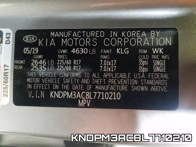 KNDPM3AC8L7710210 фото 2