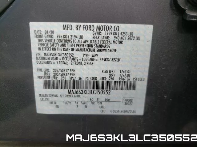 MAJ6S3KL3LC350552 фото 2