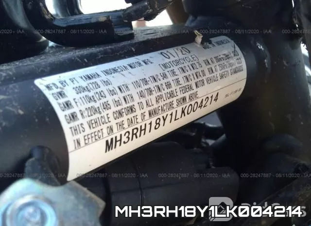 MH3RH18Y1LK004214 фото 2
