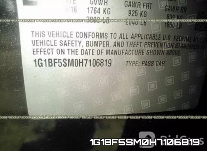 1G1BF5SM0H7106819 фото 10