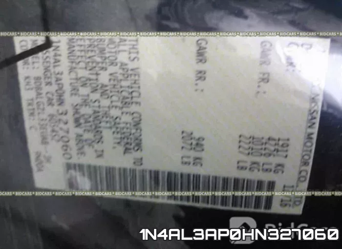 1N4AL3AP0HN327060 фото 10