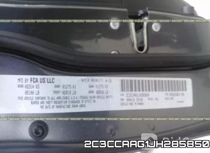 2C3CCAAG1JH285850 фото 10