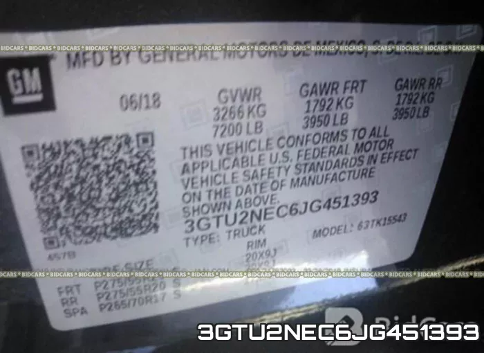 3GTU2NEC6JG451393 фото 10