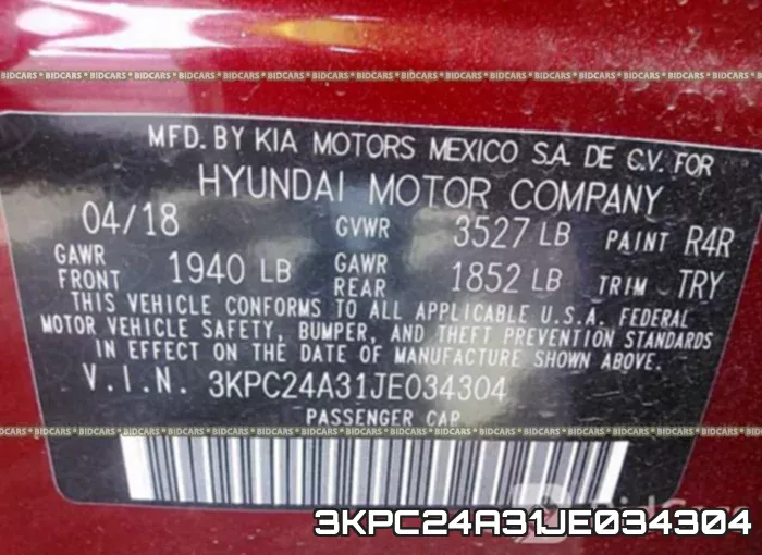 3KPC24A31JE034304 фото 10