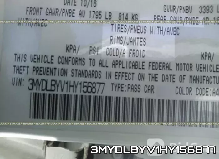 3MYDLBYV1HY156877 фото 10