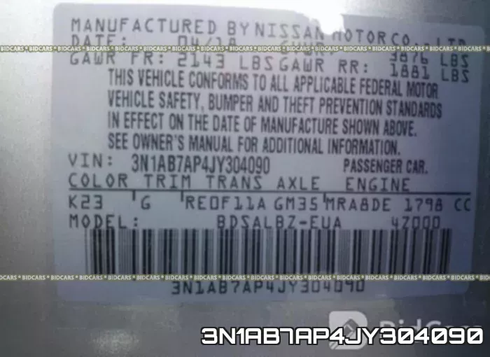 3N1AB7AP4JY304090 фото 10